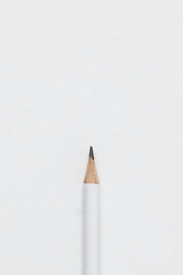 white lead pencil on surface