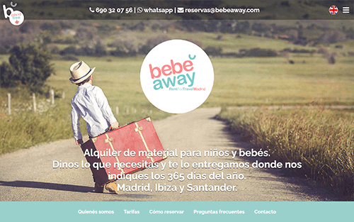 Captura de pantalla de BebeAway