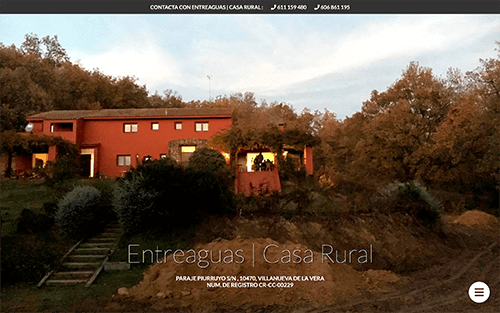 Captura de pantalla de Casa Rural Entreaguas